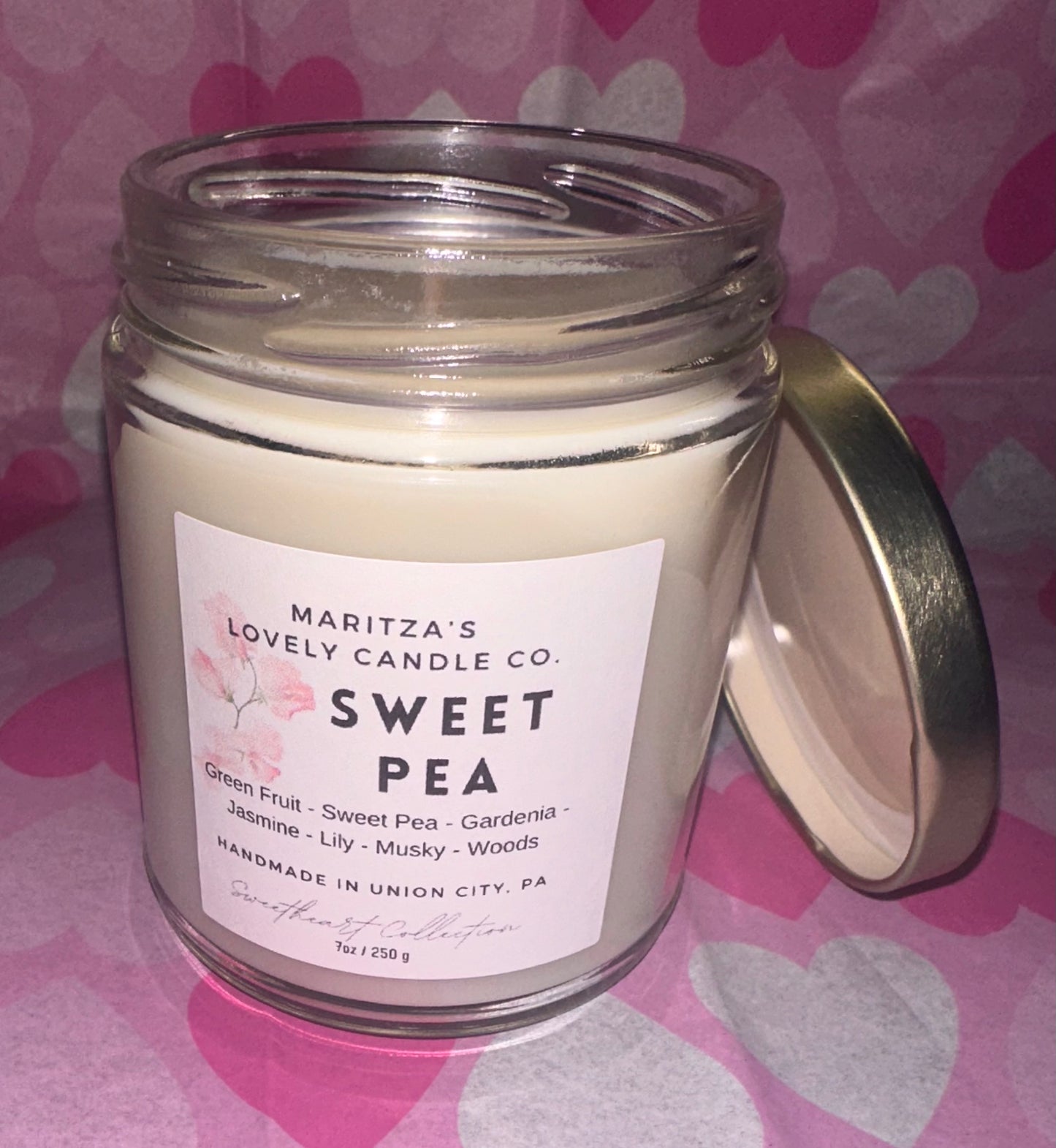 Sweet Pea 7oz Soy Candle