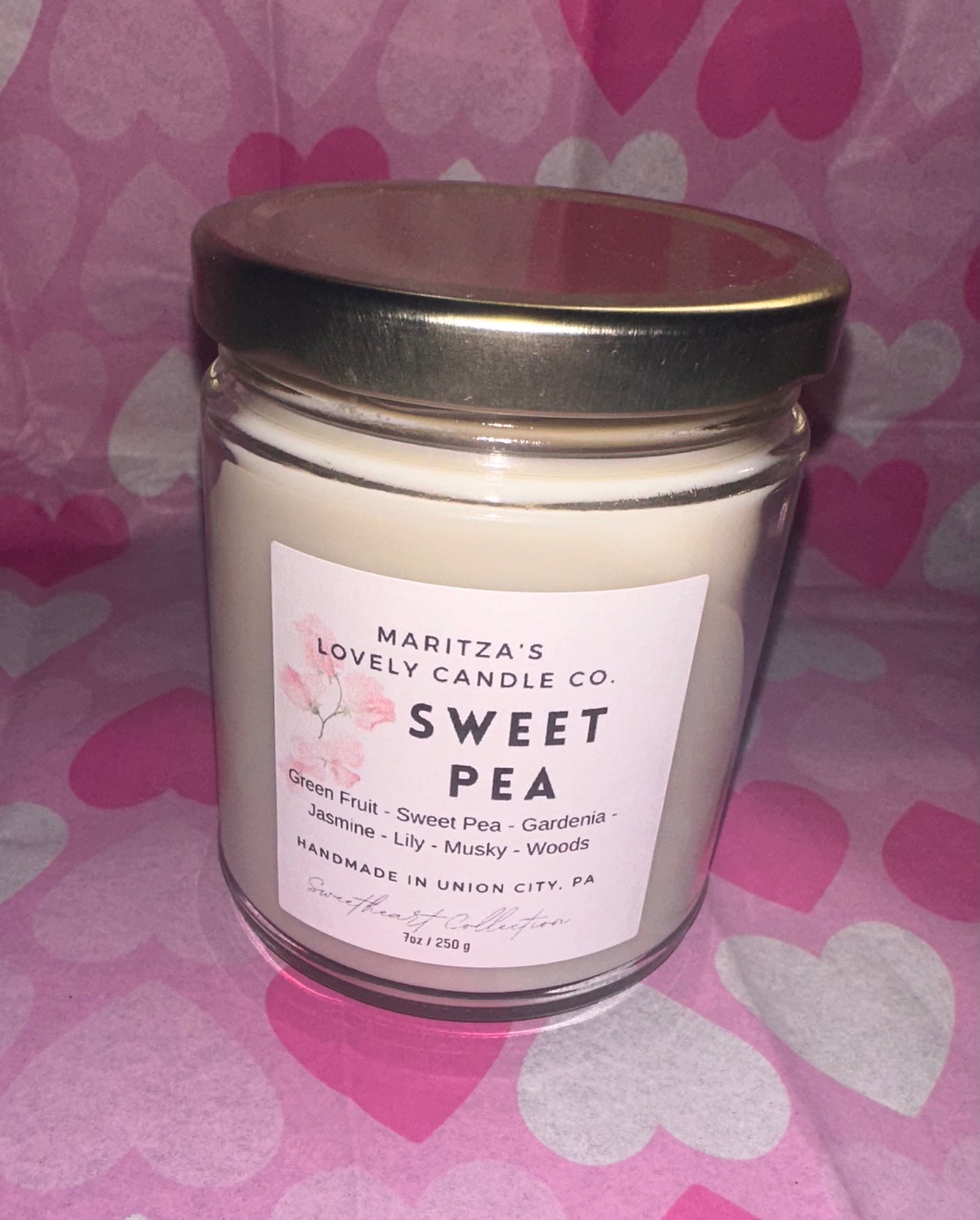 Sweet Pea 7oz Soy Candle