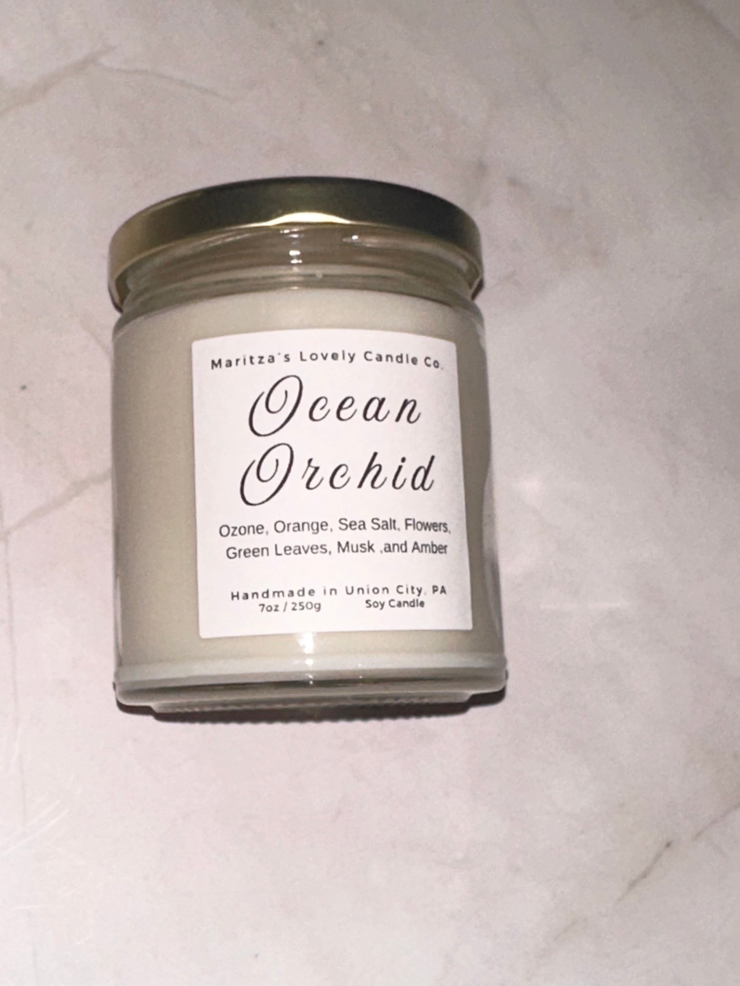 Ocean Orchid 7oz Soy Candle