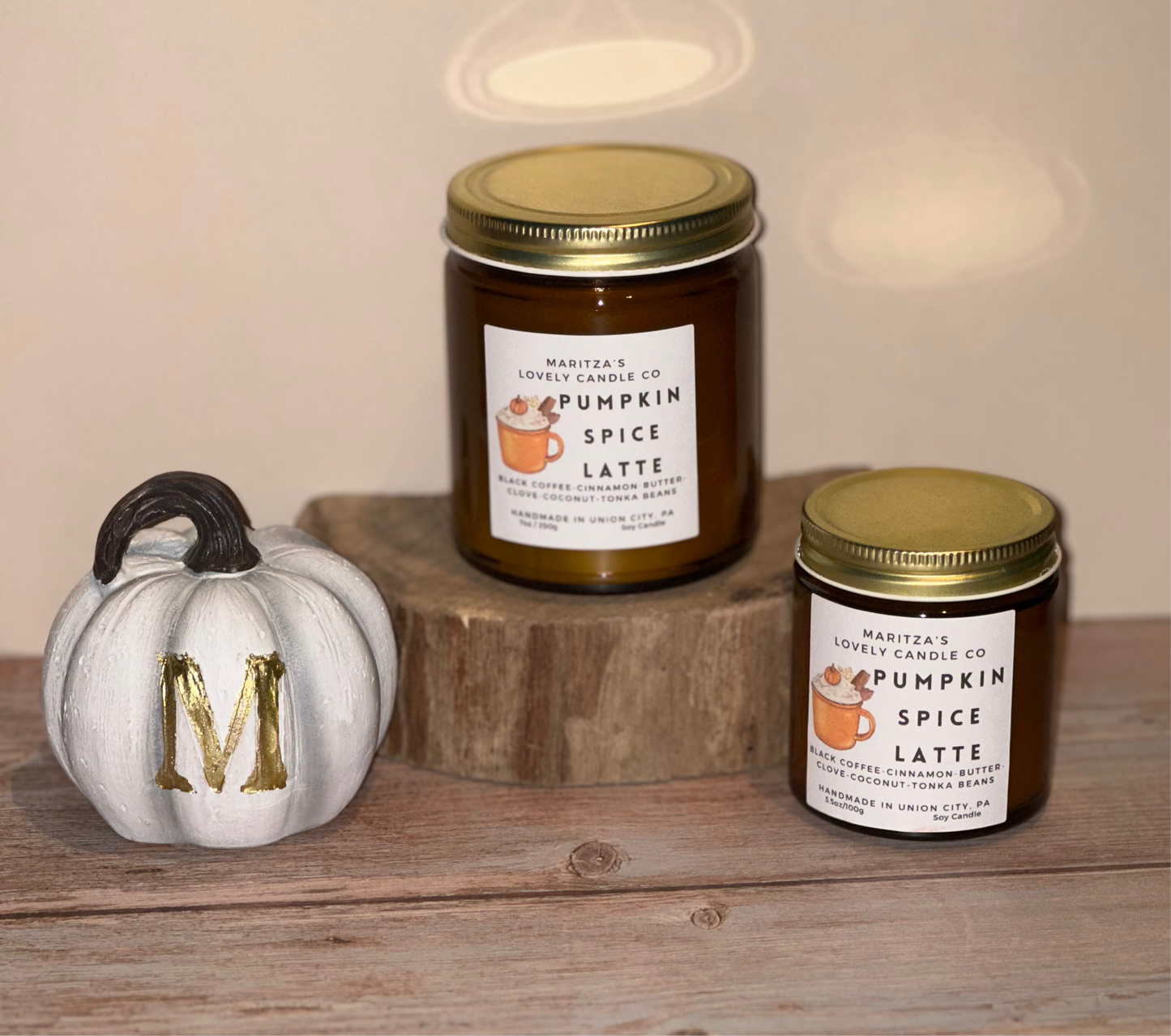 Pumpkin Spice Latte Fall Candle
