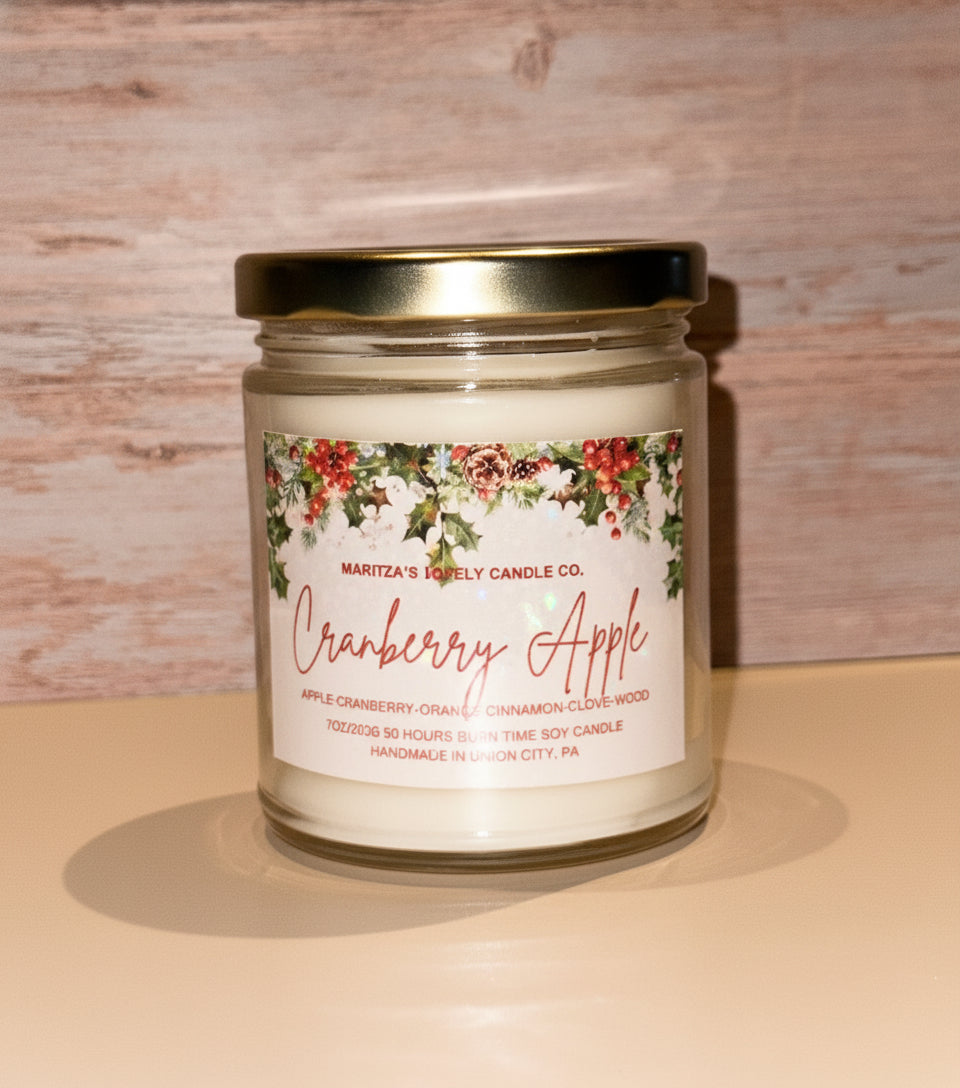 Cranberry Apple Soy Candle