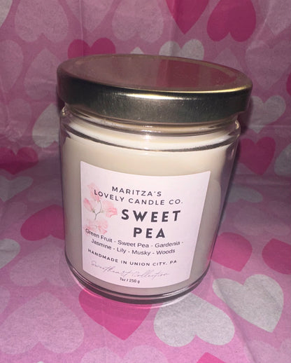 Sweet Pea 7oz Soy Candle