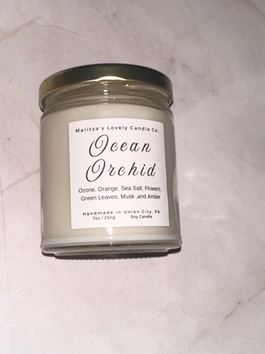 Ocean Orchid 7oz Soy Candle