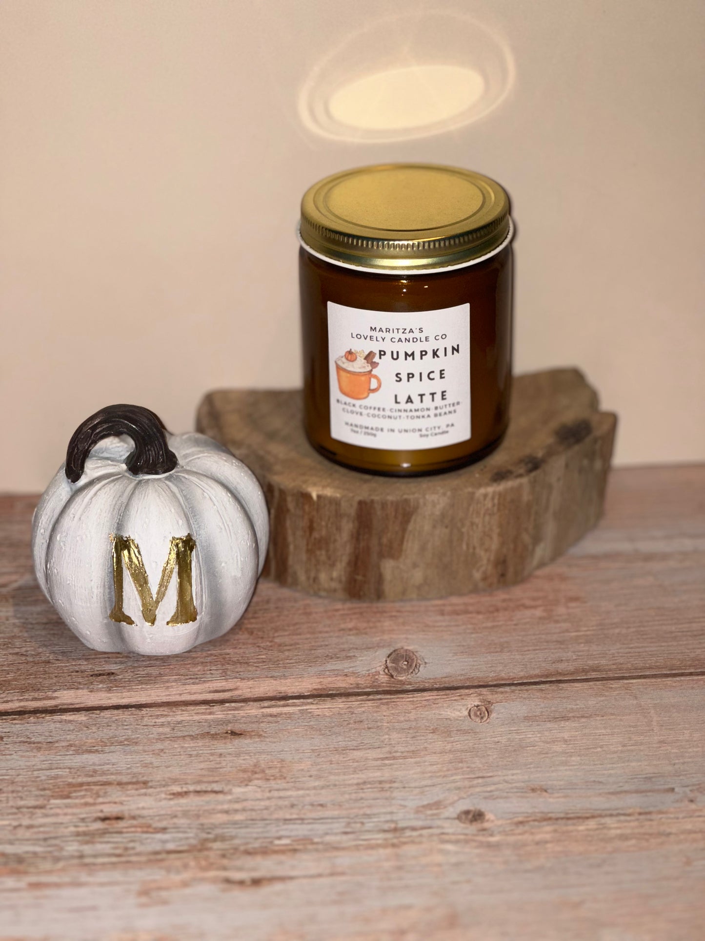 Pumpkin Spice Latte Fall Candle