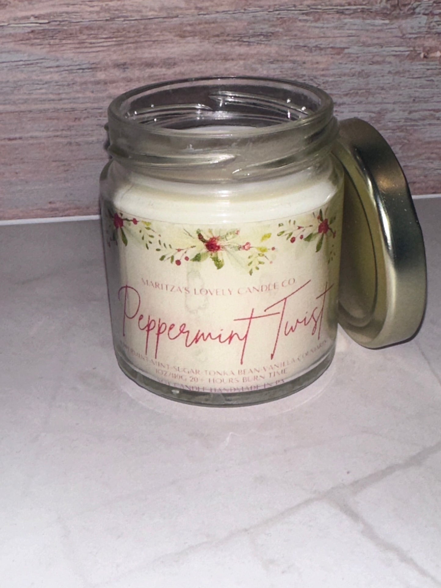 Peppermint Twist 4oz Soy Candle