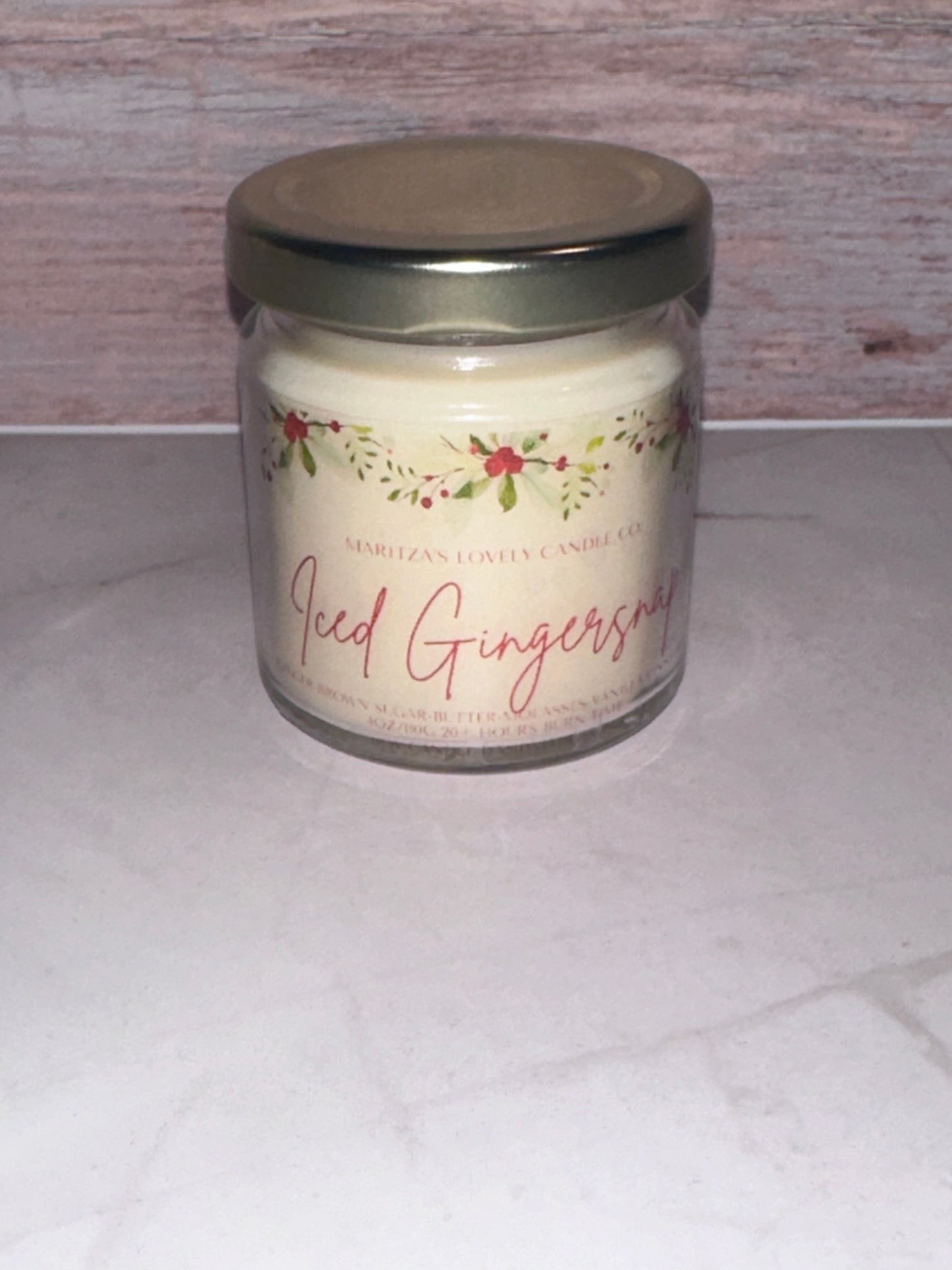 Iced Gingersnap 4oz Soy Candle