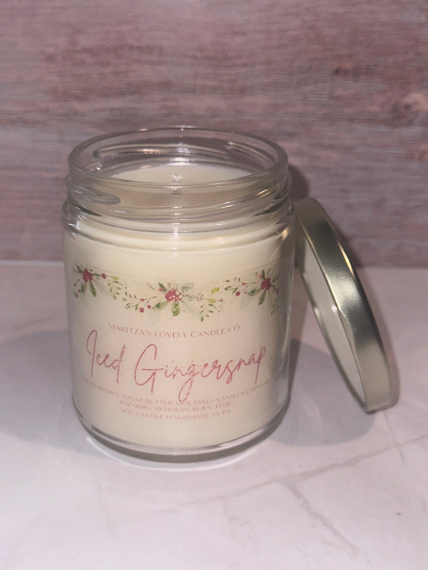 Iced Gingersnap 7oz Soy Candle