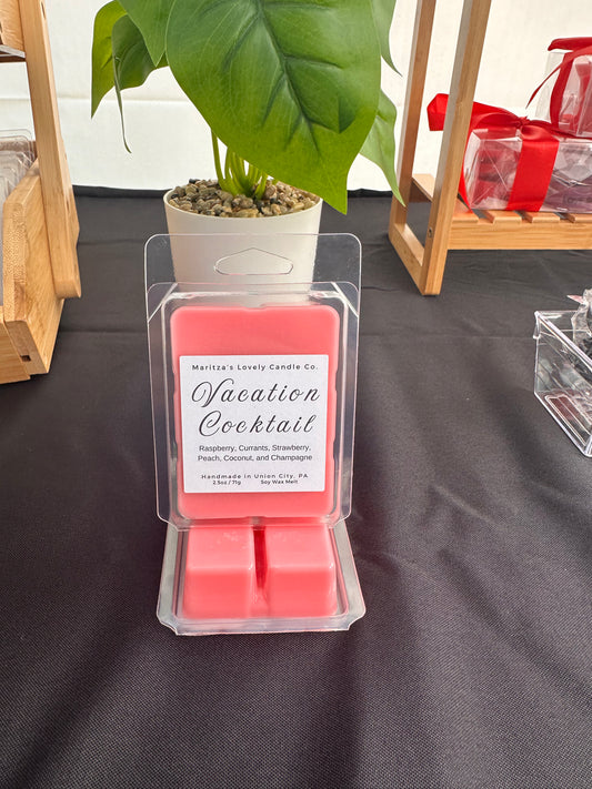Vacation Cocktail 2.5oz Soy Wax Melt