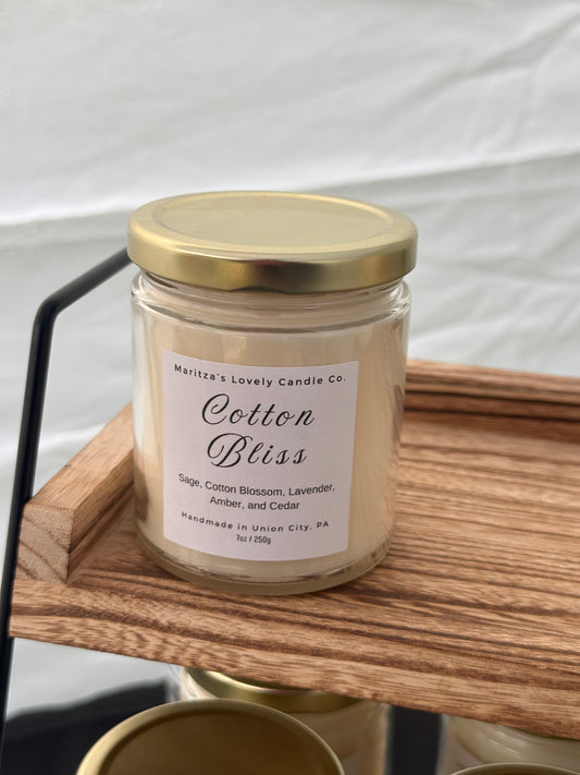 Cotton Bliss 7oz Soy Candle
